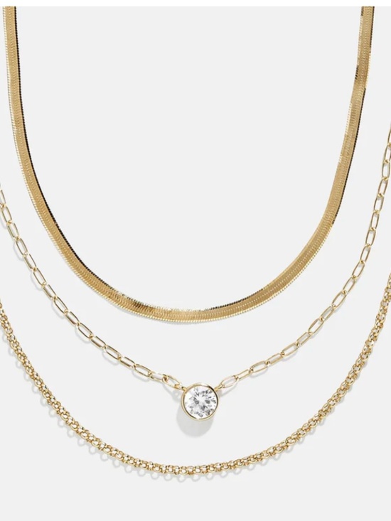BaubleBar Jewelry - Baublebar Kendall 14k Gold Layered Necklace NEW